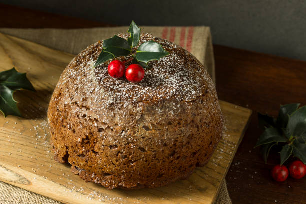 istock Sweet Homemade Christmas Figgy Pudding 878727756