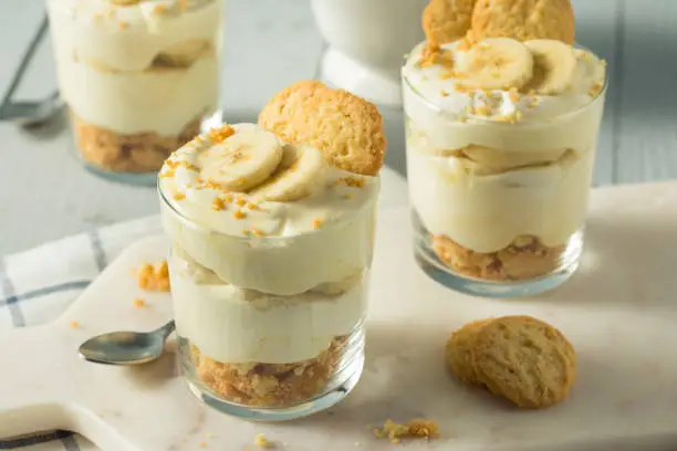 Sweet Homemade Banana Pudding with Vanilla Wafers