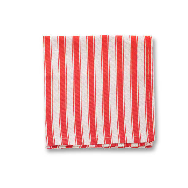 istock Tablecloth. Dish towels isolated on white. Top view mockup 878730612