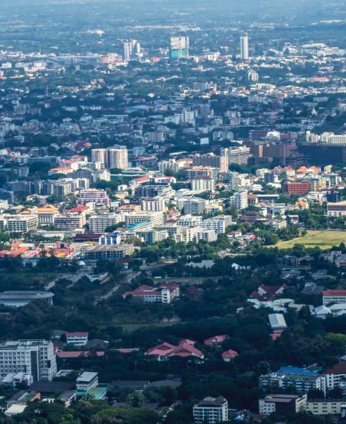 istock Aerial View Downtown Chiang Mai , Thailand 878747656