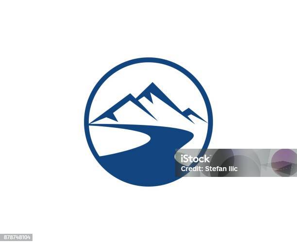 Mountain Icon Stock Illustration - Download Image Now - River, Logo, Mountain