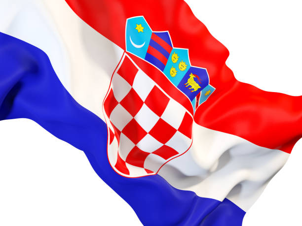 istock Waving flag of croatia 878761652