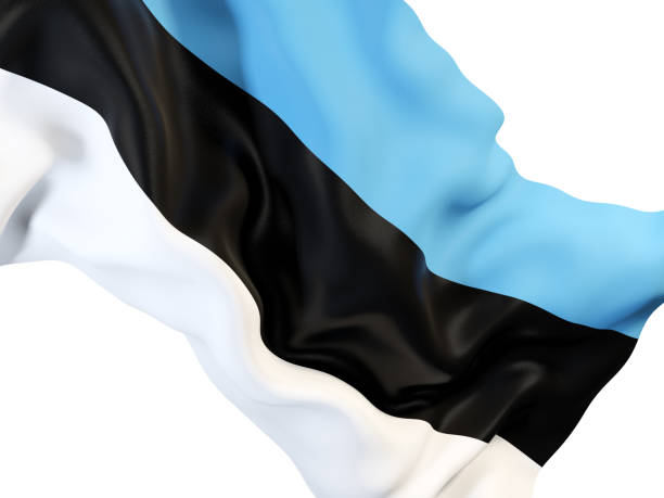 istock Waving flag of estonia 878766444