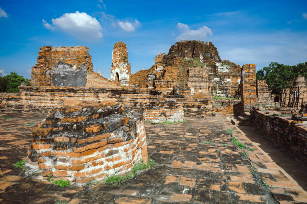 istock Buddha Temple, Wat Mahathat in Ayutthaya, Thailand. 878768912