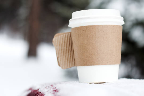 istock Paper coffee cup in outside 878781576