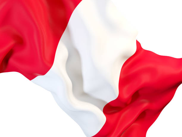 istock Waving flag of peru 878781604