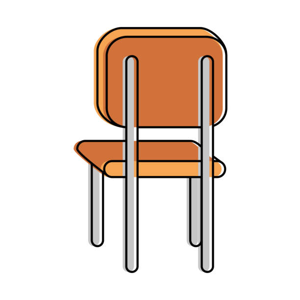 School Chair Isolated Icon Stock Illustration - Download Image Now -  Abstract, Armchair, Business - iStock
