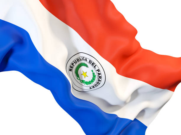 istock Waving flag of paraguay 878786392