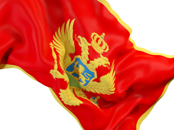 istock Waving flag of montenegro 878798164