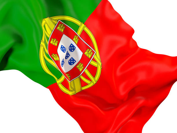 istock Waving flag of portugal 878800548