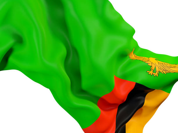 istock Waving flag of zambia 878809016