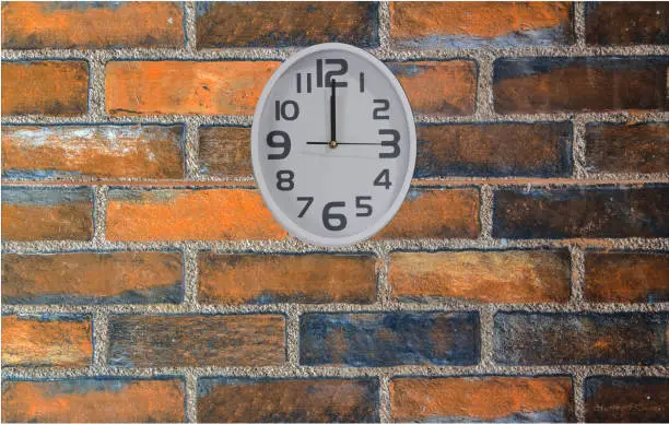 clock on the wall for  background