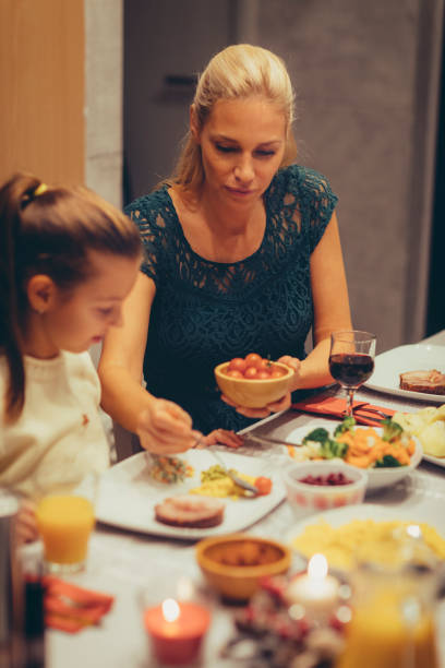 istock Family On Christmas Dinner At Home 878880026