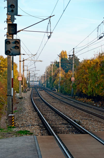 istock track route of a junction line 878888044