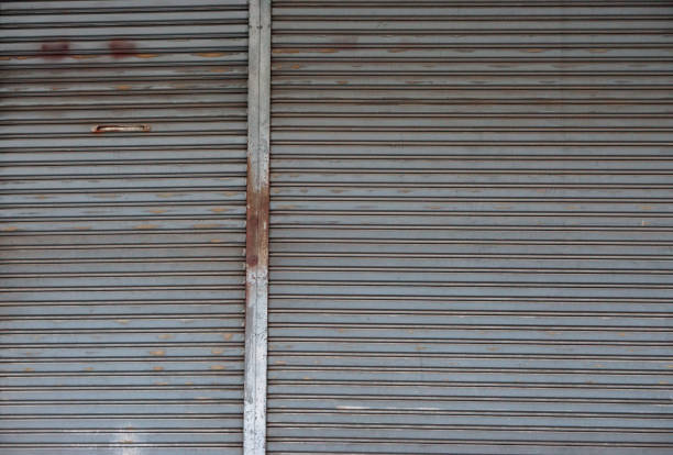 istock Steel door, old and rusty door 878897966