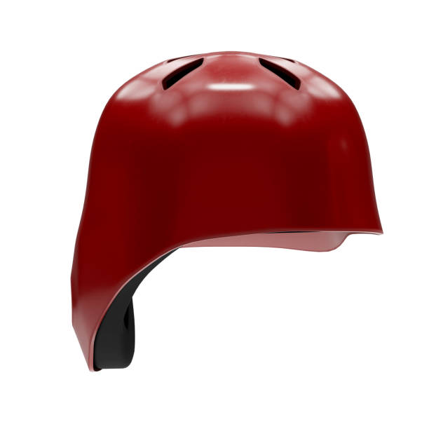 istock Baseball batting helmet with one ear protect 878909770