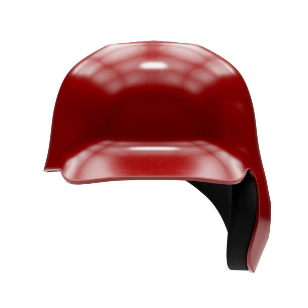 istock Baseball batting helmet with one ear protect 878909822