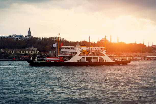 Ferryboats at The Istanbul Bosphorus, TURKEY