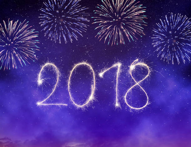 istock Concept of New Year 2018. 878935500