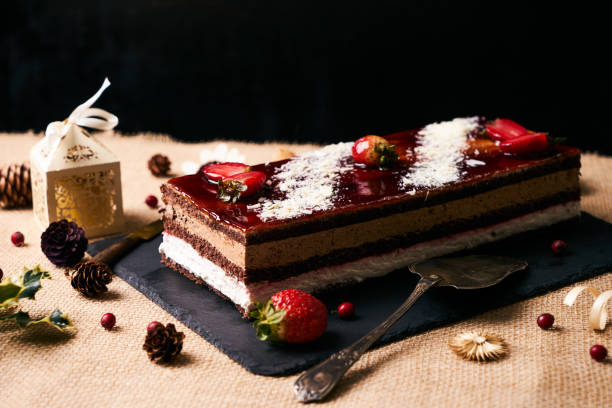 istock Delicious Christmas cake souffle 878953282
