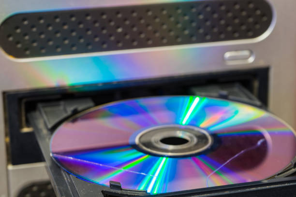 istock Scratch on the disk. The scratch disk in the optical drive of the computer. 878954032
