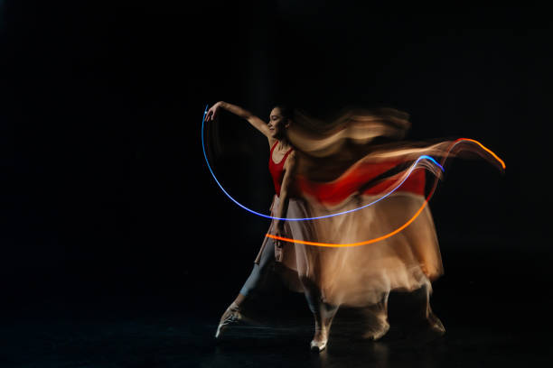 istock Nice cheerful woman enjoying the dance 878954088