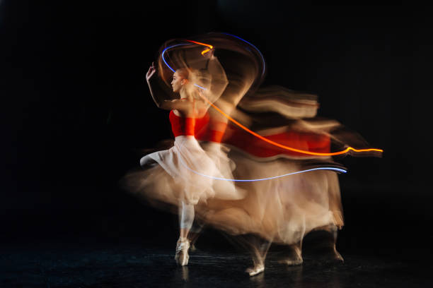 istock Attractive skillful woman showing her performance 878958580
