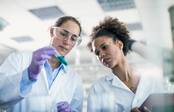 istock Two Female Scientists Working in The Laboratory 878973562