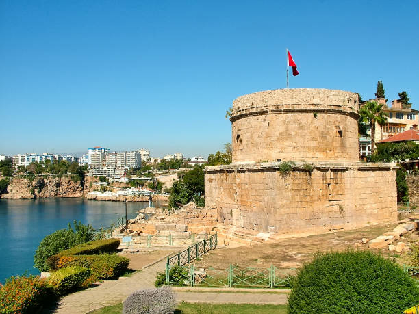 istock Hidirlik Tower in  Antalya, Turkey 878988174