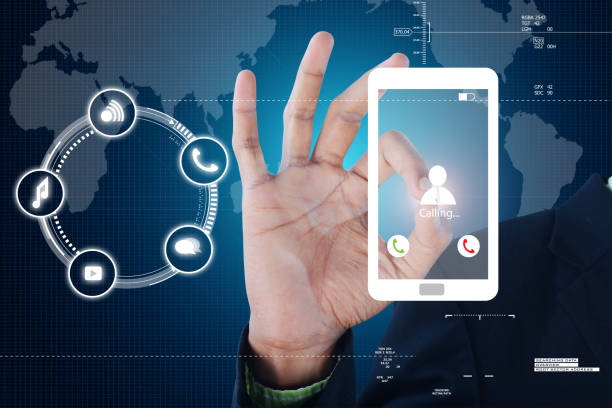 istock Smart hand showing  futuristic technology 878990616