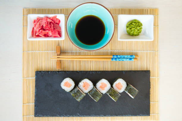istock Roll with Cream Cheese. Deep Fried Salmon outside. Salmon Fried Maki Sushi 878991250
