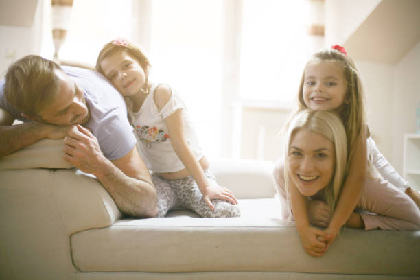 istock Cheerful family. 878991412