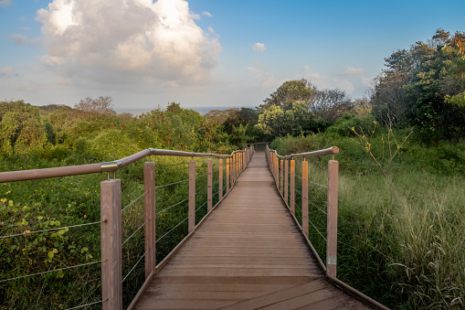 Access Boardwalk to Baia dos Golfinhos (Dolphins Bay) - Fernando de Noronha, Pernambuco, Brazil