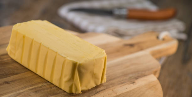 istock Plate of butter wrapping ready to eat 879015734