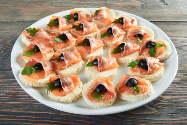 istock Delicious food on the wooden table 879015736