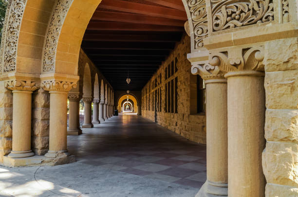 In the campus of Stanford University, Palo Alto, California. Palo Alto, California United States, OCTOBER 11, 2015:  campus of the Stanford University. stanford university photos stock pictures, royalty-free photos & images