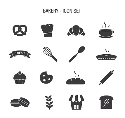Vector of Bakery Icon Set