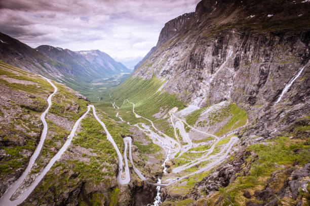 istock Trolls Path Trollstigen mountain road in Norway 879054520