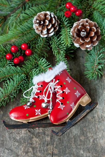 istock Christmas still life with bright symbols 879054594