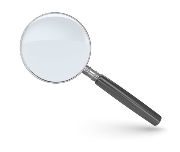 Isolated Magnify Glass stock photo