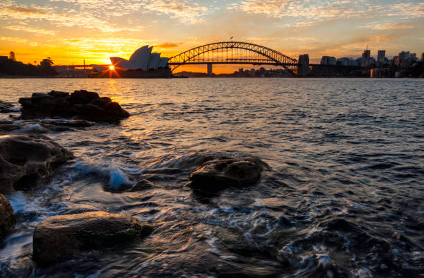 istock Icons Of Sydney Harbour At Sunset 879085776