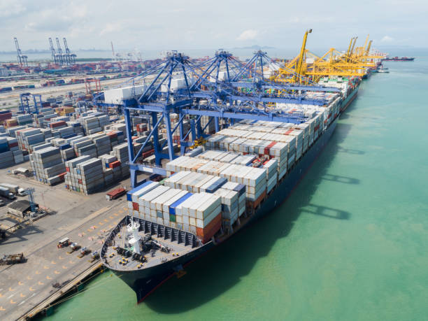 istock Landscape Sea ports on day time 879093574