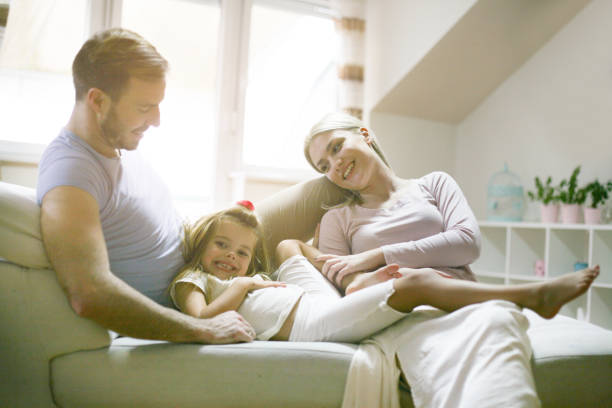 istock Happy young family. 879093718