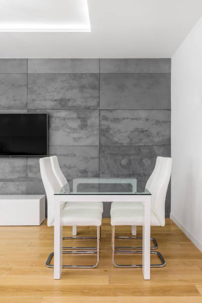 istock Dining space in living room 879111734