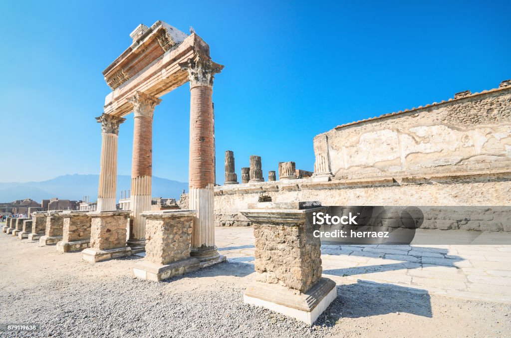 Ancient ruins of Pompeii, Italy. Ancient ruins of Pompeii, Italy Pompeii Stock Photo