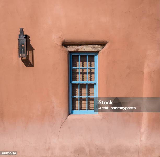 Window In Adobe Home Stock Photo - Download Image Now - Adobe - Material, Backgrounds, Window