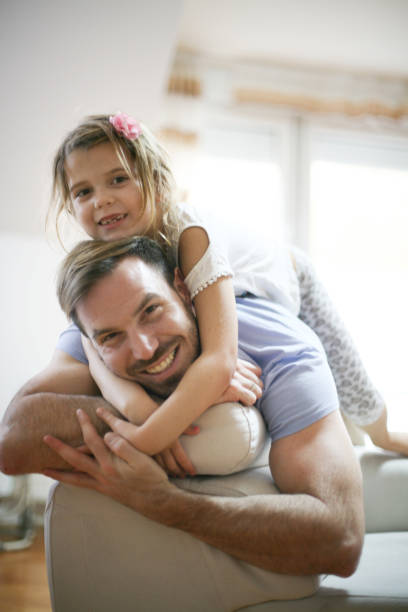 istock Daughter and father at home. 879131214