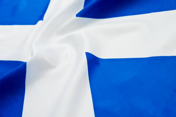 istock Close up of Scotland flag 879133420