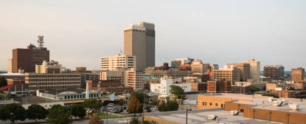 istock Panoramic View Downtown Omaha Nebraska City Skyline 879137628