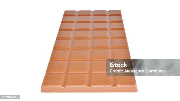 Block Chocolate Texture Chocolate Texture On Isolated White Background Stock Photo - Download ...